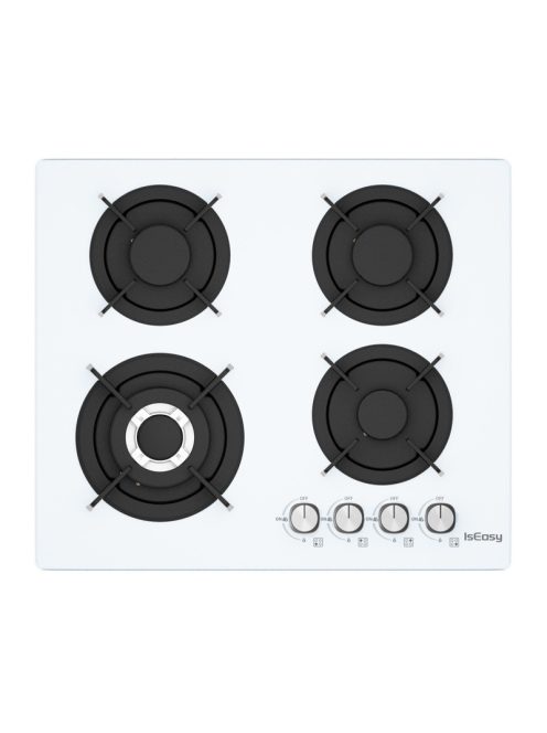 IsEasy MGBG-604B üveg gázfőzőlap fehér