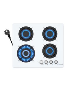 IsEasy MGBG-604B üveg gázfőzőlap fehér