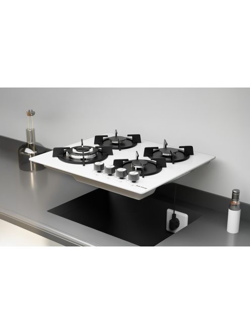 IsEasy MGBG-604B üveg gázfőzőlap fehér