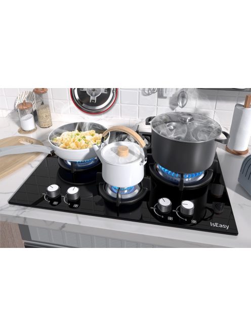 IsEasy MGBG-604B üveg gáz főzőlap