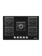 IsEasy MGBG-775S2 Ötzónás üveg gázfőzőlapos tűzhely