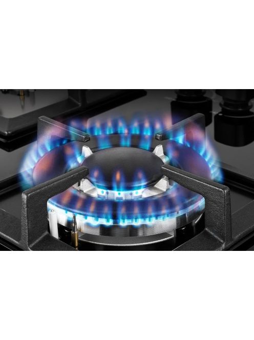 IsEasy MGBG-775S2 Ötzónás üveg gázfőzőlapos tűzhely