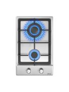 IsEasy kétzónás gáztűzhely MGBS-312A rozsdamentes acél