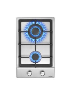 IsEasy kétzónás gáztűzhely MGBS-312A rozsdamentes acél
