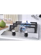 IsEasy kétzónás gáztűzhely MGBS-312A rozsdamentes acél
