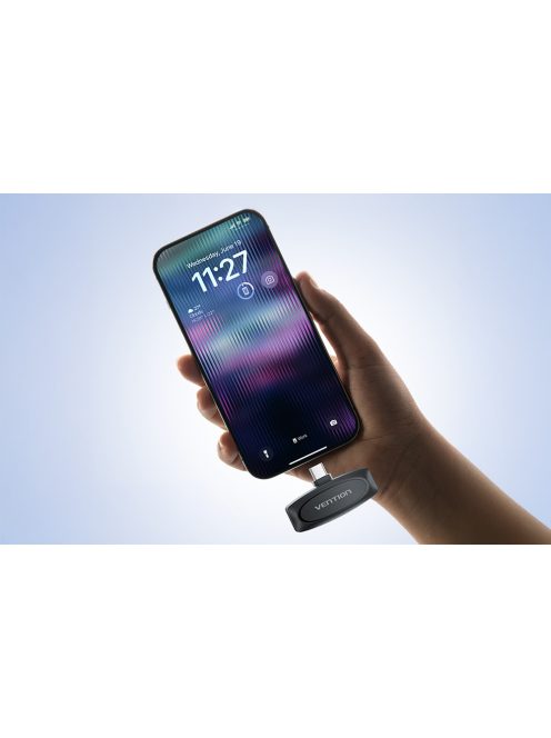 Vezeték nélküli mikrofon x2 Vention NCBB0 USB-C fekete