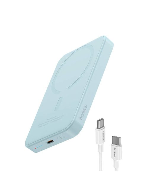 Baseus Mágneses Mini Powerbank, 5000mAh, USB-C 20W (kék)