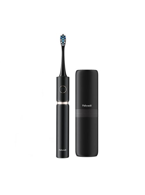FairyWill P11 Szónikus fogkefe fejkészlettel és tokkal fekete
