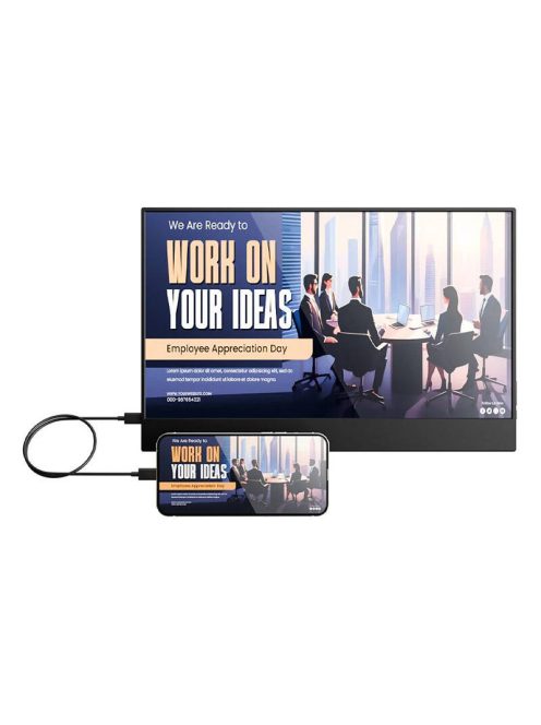 Portable Monitor Blitzwolf PCM3-AIR USB-C HDR FHD Full HD 1080p14 inch