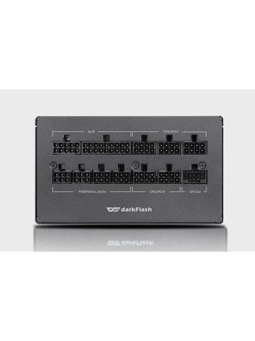 Darkflash PMT 80 Plus Gold 750W számítógépes tápegység fekete