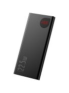 Baseus Adaman fém Powerbank, 10000mAh, 2xUSB, USB-C, Lightning, MicroUSB 22.5W
