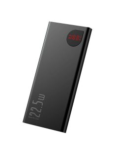  Baseus Adaman fém Powerbank, 10000mAh, 2xUSB, USB-C, Lightning, MicroUSB 22.5W