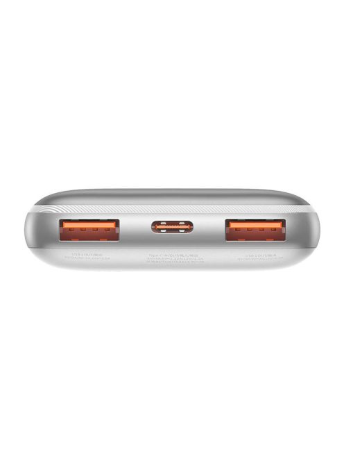 Baseus Bipow Pro Powerbank, 10000mAh, 2xUSB, USB-C, 20W (fehér)