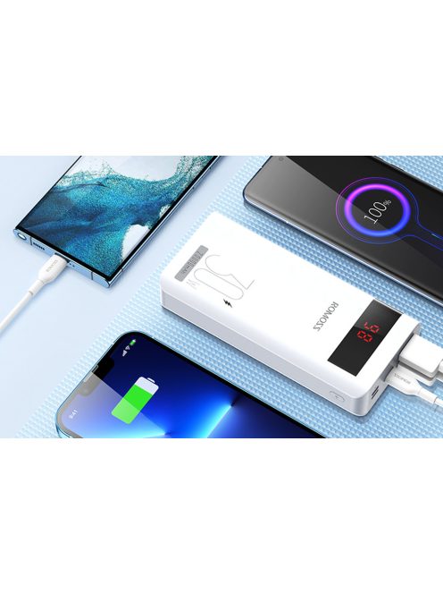 Romoss Sense6PS Pro Powerbank,20000mAh, 30W (fehér)