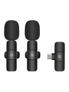 Puluz PU3151B C típusú vezeték nélküli Lavalier mikrofon