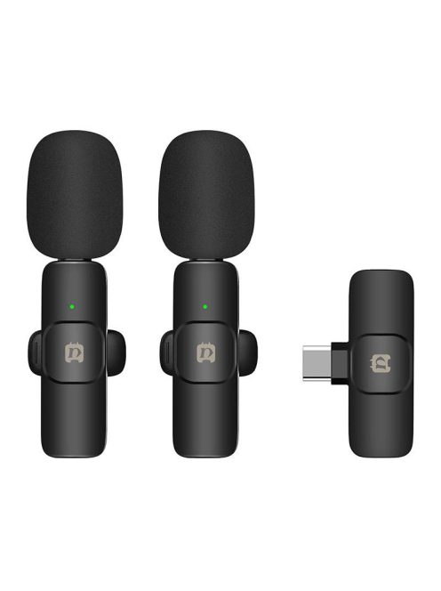 Puluz PU3151B C típusú vezeték nélküli Lavalier mikrofon
