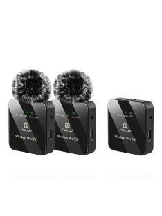 Vezeték nélküli hordozható mikrofon PULUZ 2 TX + 1 RX