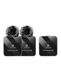 Vezeték nélküli hordozható mikrofon PULUZ 2 TX + 1 RX