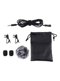   Mikrofon csatlakozó Puluz nyakkendő klipsz PU424 1,5m 3,5 mm-es csatlakozóval