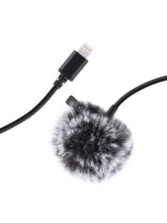   Jack Puluz nyakkendő mikrofon klippel PU426 1,5m 3,5mm Lightning