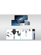 Puluz PU612B Studio Broadcast kondenzátor mikrofon