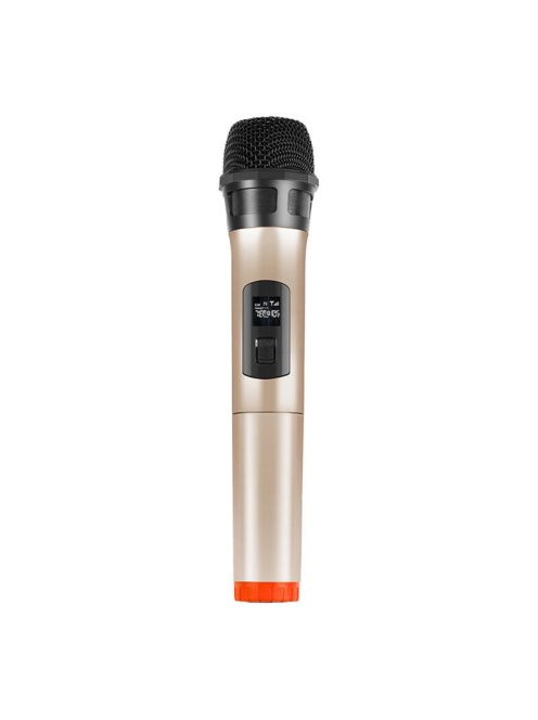 Vezeték nélküli dinamikus mikrofon UHF PULUZ PU628J 3.5mm arany