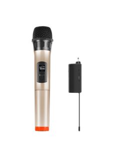   Vezeték nélküli dinamikus mikrofon UHF PULUZ PU628J 3.5mm arany