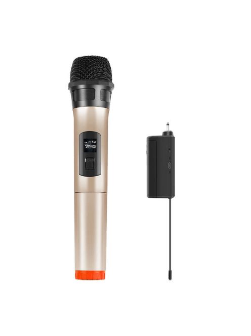 Vezeték nélküli dinamikus mikrofon UHF PULUZ PU628J 3.5mm arany