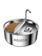 Rojeco 3.2 literes 2 az 1-ben rozsdamentes acél szökőkút és etető