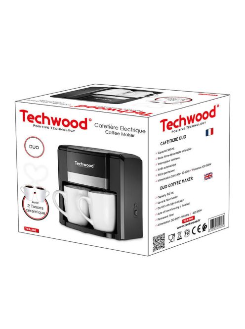 Techwood 2 csészés, filteres kávéfőző