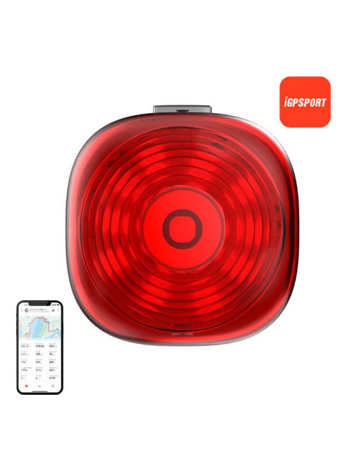 Hátsó kerékpárvilágítás iGPSPORT TL30 smart