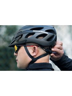   Rockbros TT-16 állítható kerékpáros sisak + szemüveg fekete