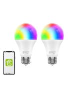 Gosund WiFi WB4-2 RGB LED Okosizzó E27, 2 db, Tuya