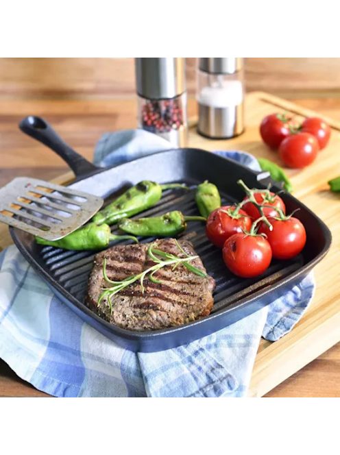 Grill öntöttvas serpenyő 
