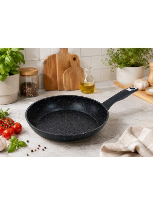 Serpenyő gránit bevonat fekete 26cm