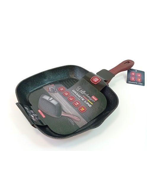Grill serpenyő tapadásmentes bevonat 28cm