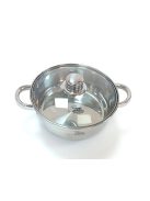 Lábas Inox üveg fedővel 5,8L