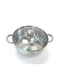 Lábas Inox üveg fedővel 7,4L
