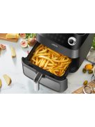 Leacco Air fryer 4.5 literes, átlátszó kosárral