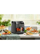 Leacco Air fryer 4.5 literes, átlátszó kosárral