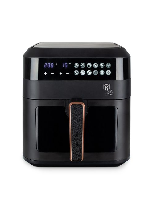 Berlinger Haus Air Fryer 6.3l, átlátszó ablakkal Black Rose