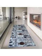Konyhai szőnyeg csúszásgátlós, mosható 60x180cm kitchen minta