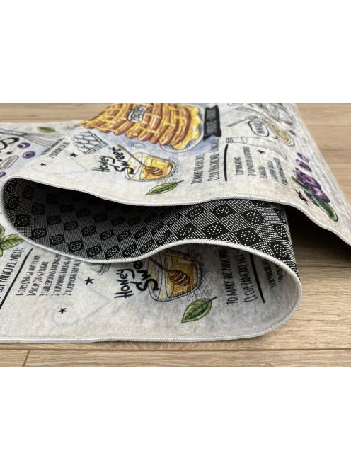 Konyhai szőnyeg csúszásgátlós, mosható 60x180cm pancakes minta