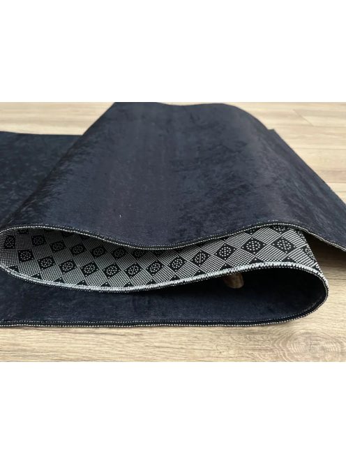 Konyhai szőnyeg csúszásgátlós, mosható 60x180cm kitchen black minta