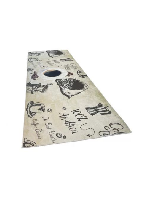 Konyhai szőnyeg csúszásgátlós, mosható 60x180cm arabica minta