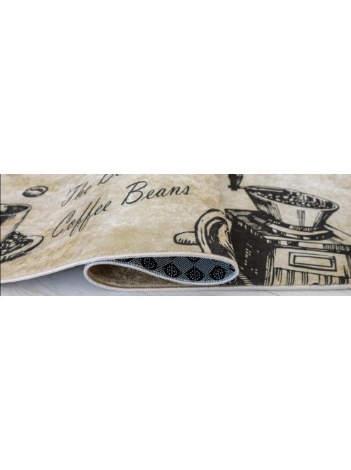 Konyhai szőnyeg csúszásgátlós, mosható 60x180cm arabica minta