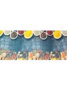 Konyhai szőnyeg csúszásgátlós, mosható 60x180cm fűszeres minta