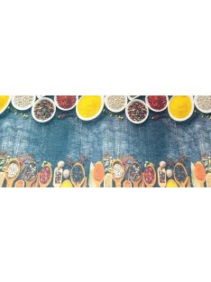   Konyhai szőnyeg csúszásgátlós, mosható 60x180cm fűszeres minta