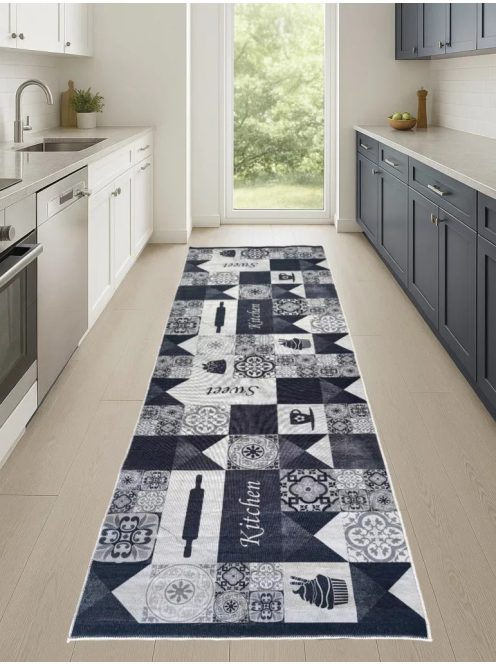 Konyhai szőnyeg csúszásgátlós, mosható 60x180cm kitchen sweet minta